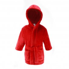 FBR24-R-6-12: Plain Red Dressing Gown (6-12 Months)