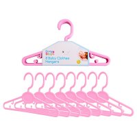 FS731: 8 Pink Baby Clothes Hangers