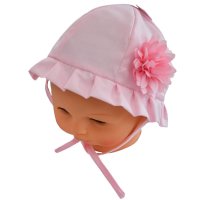 H22: Plain Hat w/Large Flower (0-24 Months)