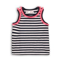 Hut 7: Striped Vest With Mesh Detail (9 Months-3 Years)
