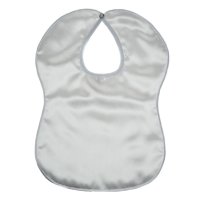 P5177-W: White Satin Bib