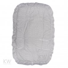 Broderie Anglaise Buggy Liner: White