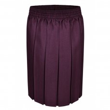 Girls School Box Pleated Skirt - Purple