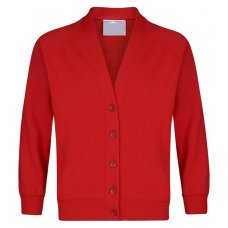 School Cardigan - Red