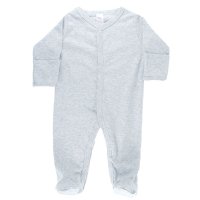 SS4664-G: Plain Grey Sleepsuit (0-6 Months)