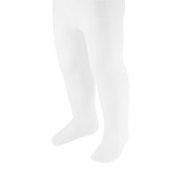 T80-W: White Cotton Tights (NB-12 Years)