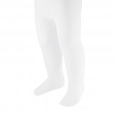 T80-W: White Cotton Tights (NB-12 Years)