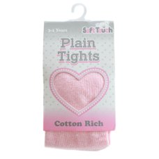 T82-P: Pink Cotton Tights (NB-5 Years)