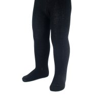 T86-BLK: Black Cotton Tights (NB-12 Years)