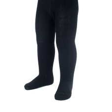 T86-BLK: Black Cotton Tights (NB-12 Years)