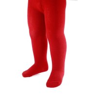 T90-R: Red Cotton Tights (NB-12 Years)