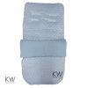 Dimple Velour Padded Footmuff/Cosytoes: Blue