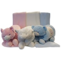 GP-25-0914: Baby Plush Animal Cushion & Blanket Set