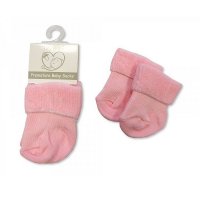 PB-20-470P: Premature Baby Turn Over Socks - Pink