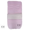 Dimple Velour Padded Footmuff/Cosytoes: Pink