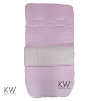 Dimple Velour Padded Footmuff/Cosytoe: Pink