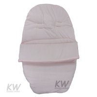 Plain Poly/Cotton Car Seat Footmuff: Pink