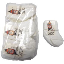 Clock Socks: White Pack of 12