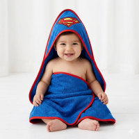 T20662: Baby Superman Hooded Towel/Robe