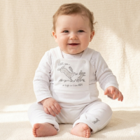 V21289: Baby Unisex Guess How Much I Love You Dungaree & Top Outfit (0-9 Months)