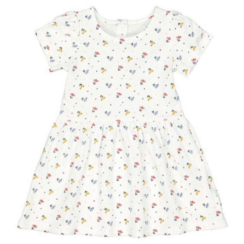 VC253: Girls All Over Print Dress (3 Months - 6 Years))
